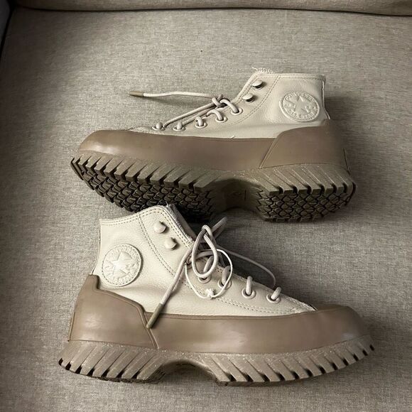 Chuck Taylor All Star Lugged 2.0 Counter Climate High Papyrus Sneakers Sz 6 - Picture 7 of 10